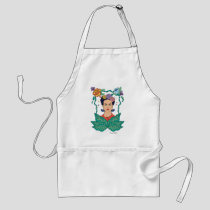 Frida Kahlo Floral Frame Graphic Adult Apron