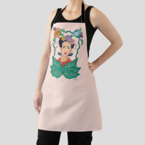 Frida Kahlo Floral Frame Graphic Apron