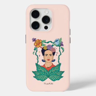 Frida Kahlo Floral Frame Graphic iPhone 15 Pro Case