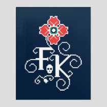 Frida Kahlo | Floral Tribute Acrylic Print