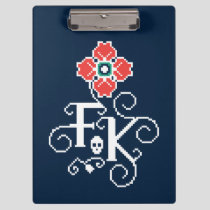 Frida Kahlo | Floral Tribute Clipboard