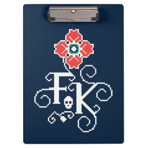 Frida Kahlo Floral Tribute Clipboard