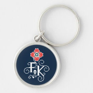 Frida Kahlo   Floral Tribute Keychain