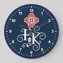 Frida Kahlo | Floral Tribute Large Clock