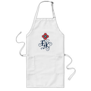 Frida Kahlo Floral Tribute Long Apron