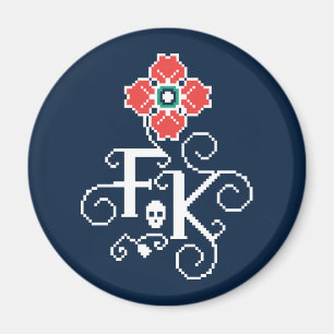 Frida Kahlo Floral Tribute Magnet