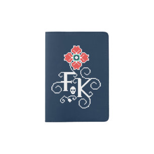 Frida Kahlo   Floral Tribute Passport Holder