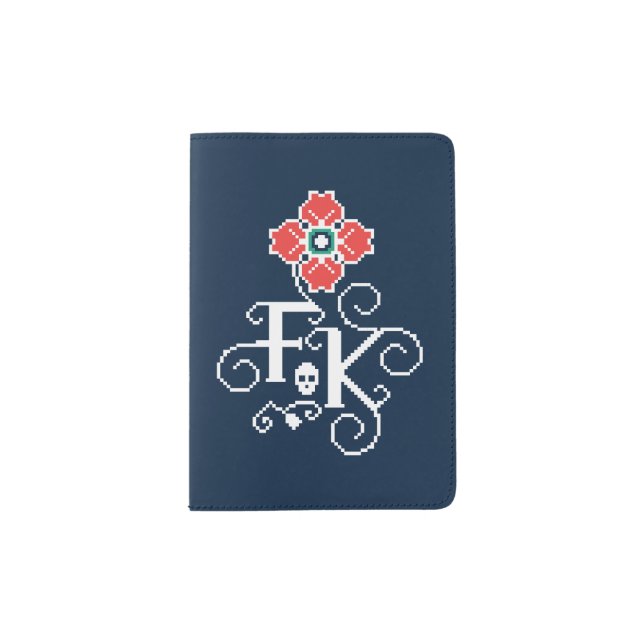 Frida Kahlo | Floral Tribute Passport Holder (Front)
