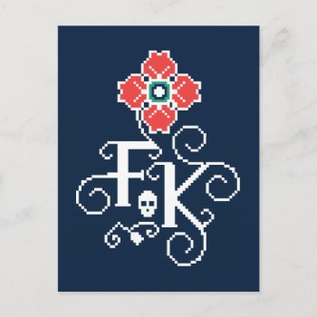 Frida Kahlo | Floral Tribute Postcard by fridakahlo at Zazzle