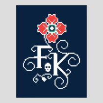 Frida Kahlo | Floral Tribute Poster