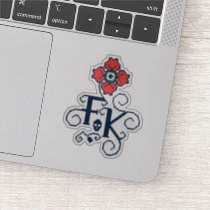 Frida Kahlo | Floral Tribute Sticker