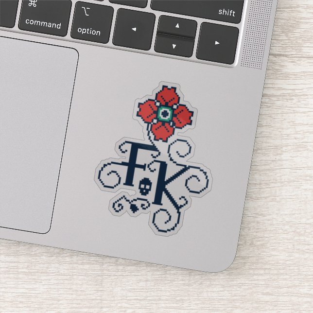 Frida Kahlo | Floral Tribute Sticker (Detail)