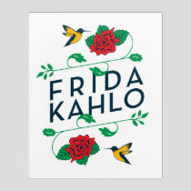 Frida Kahlo | Floral Typography Acrylic Print