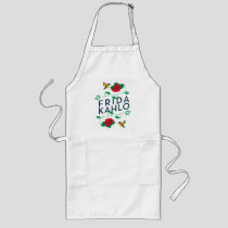 Frida Kahlo | Floral Typography Long Apron