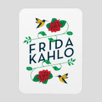 Frida Kahlo | Floral Typography Magnet