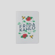 Frida Kahlo | Floral Typography Passport Holder