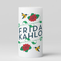 Frida Kahlo | Floral Typography Pillar Candle