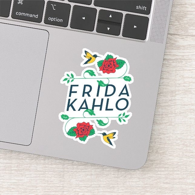 Frida Kahlo | Floral Typography Sticker (Detail)