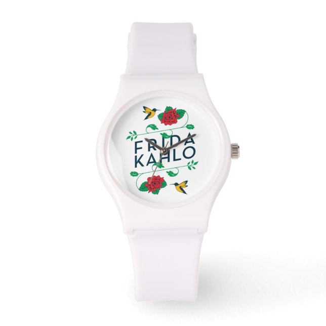 Frida Kahlo | Floral Typography Watch (Front)
