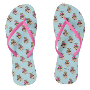 Frida Kahlo FridaMoji - A OK Flip Flops
