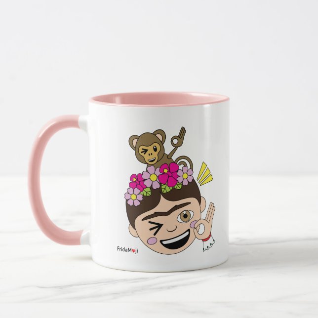Frida Kahlo | FridaMoji - A OK Mug (Left)