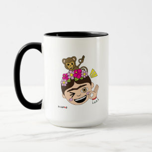 Frida Kahlo FridaMoji - A OK Mug
