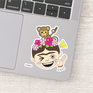 Frida Kahlo FridaMoji - A OK Sticker