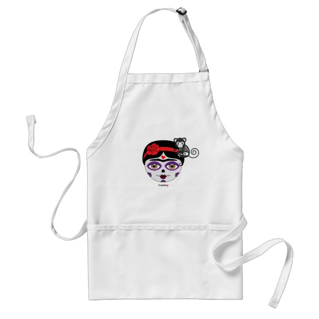 Frida Kahlo | FridaMoji - Day of the Dead Adult Apron (Front)