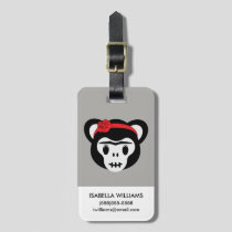 Frida Kahlo | FridaMoji - Day of the Dead Monkey Luggage Tag