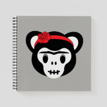 Frida Kahlo | FridaMoji - Day of the Dead Monkey Notebook