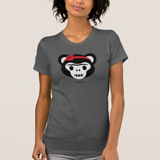 Frida Kahlo | FridaMoji - Day of the Dead Monkey T-Shirt (Front)