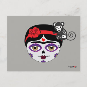 Frida Kahlo FridaMoji - Day of the Dead Postcard
