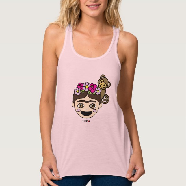 Frida Kahlo | FridaMoji - Happy Frida Tank Top (Front)