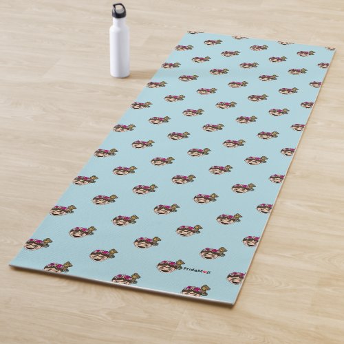 Frida Kahlo  FridaMoji _ Happy Frida Yoga Mat