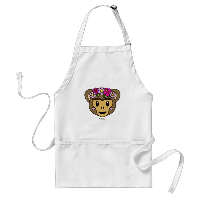 Frida Kahlo | FridaMoji - Monkey Adult Apron (Front)