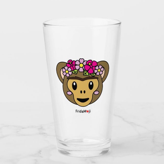 Frida Kahlo | FridaMoji - Monkey Glass (Front)