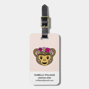 Frida Kahlo FridaMoji - Monkey Luggage Tag
