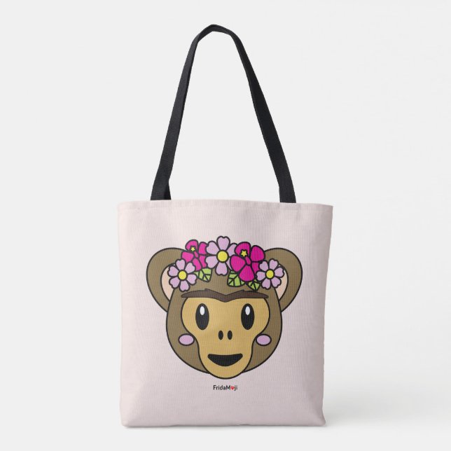 Frida Kahlo | FridaMoji - Monkey Tote Bag (Back)