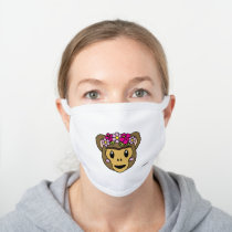 Frida Kahlo | FridaMoji - Monkey White Cotton Face Mask