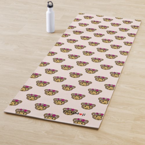 Frida Kahlo  FridaMoji _ Monkey Yoga Mat