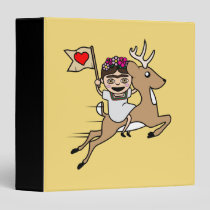 Frida Kahlo | FridaMoji - Reindeer 3 Ring Binder