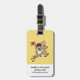 Frida Kahlo FridaMoji - Reindeer Luggage Tag