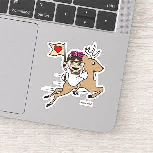 Frida Kahlo FridaMoji - Reindeer Sticker