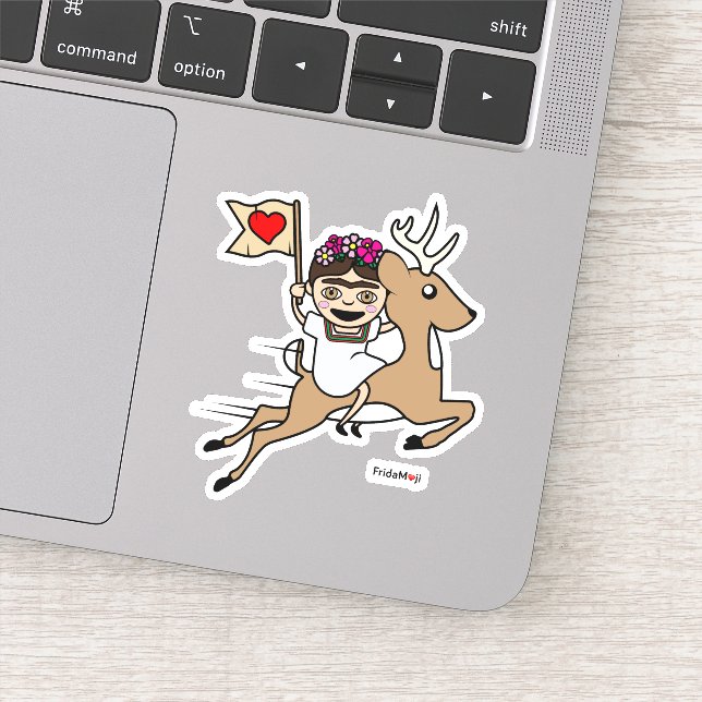 Frida Kahlo | FridaMoji - Reindeer Sticker (Detail)