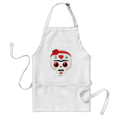 Frida Kahlo  FridaMoji _ Sugar Skull Adult Apron