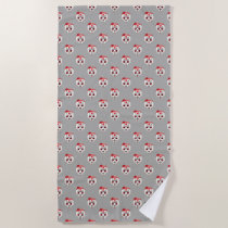 Frida Kahlo | FridaMoji - Sugar Skull Beach Towel