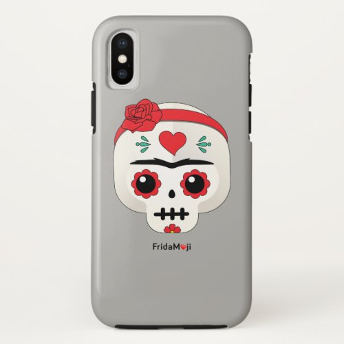 Frida Kahlo  FridaMoji _ Sugar Skull iPhone X Case
