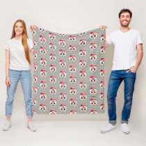 Frida Kahlo | FridaMoji - Sugar Skull Fleece Blanket