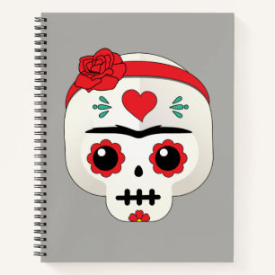Frida Kahlo FridaMoji - Sugar Skull Notebook