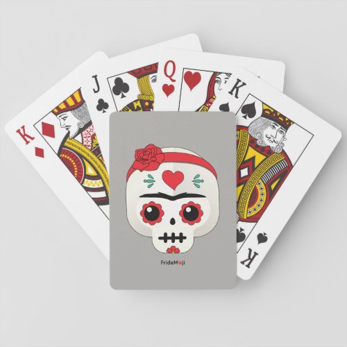 Frida Kahlo  FridaMoji _ Sugar Skull Poker Cards